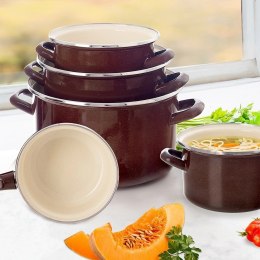 Garnek Emaliowany Retro Tradycyjny Duży Gaz Indukcja Solidny ORION 8 l