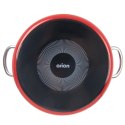 Garnek Emaliowany 4 L ORION TECKA Czerwony 22 cm Indukcja Zmywarka