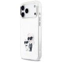 Karl Lagerfeld IML Aquarelle Karl & Choupette & Logo MagSafe - Etui iPhone 17 Pro Max (biały)
