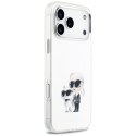 Karl Lagerfeld IML Aquarelle Karl & Choupette & Logo MagSafe - Etui iPhone 17 Pro Max (biały)