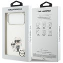 Karl Lagerfeld IML Aquarelle Karl & Choupette & Logo MagSafe - Etui iPhone 17 Pro Max (biały)