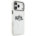 Karl Lagerfeld IML Choupette Sketch Logo MagSafe - Etui iPhone 17 Pro Max (przezroczysty)