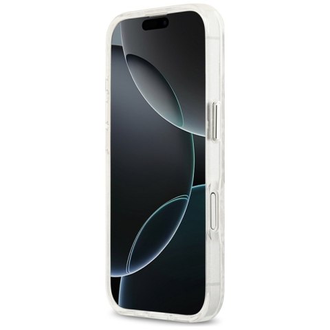 Karl Lagerfeld IML Glitter Karl & Choupette Heads Logo MagSafe - Etui iPhone 17 (szary)