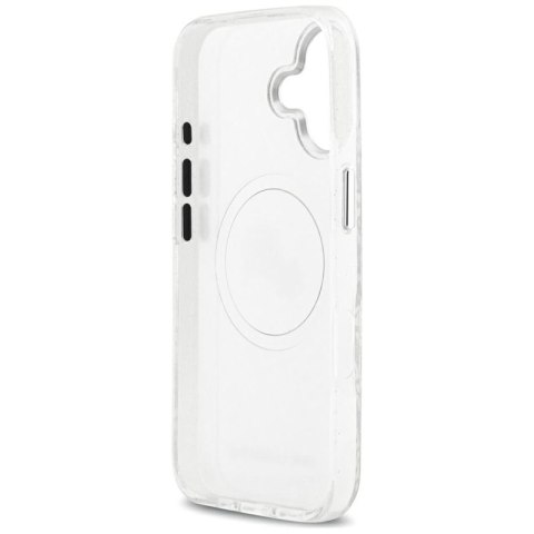 Karl Lagerfeld IML Glitter Karl & Choupette Heads Logo MagSafe - Etui iPhone 17 (szary)