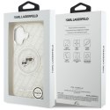 Karl Lagerfeld IML Glitter Karl & Choupette Heads Logo MagSafe - Etui iPhone 17 (szary)