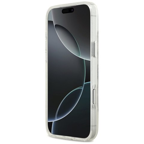 Karl Lagerfeld IML Glitter Karl & Choupette Sketch Logo MagSafe - Etui iPhone 17 Pro Max (przezroczysty)