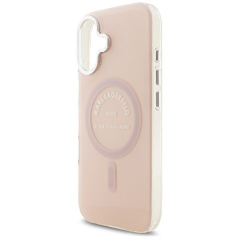 Karl Lagerfeld IML Karl RSG Logo MagSafe - Etui iPhone 17 (różowy)
