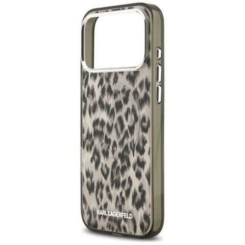 Karl Lagerfeld IML Leopard Pattern MagSafe - Etui iPhone 17 Pro Max (brązowy)