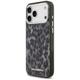 Karl Lagerfeld IML Leopard Pattern MagSafe - Etui iPhone 17 Pro Max (czarny)