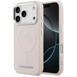 Karl Lagerfeld Initial & Metal Logo MagSafe - Etui iPhone 17 Pro Max (różowy)