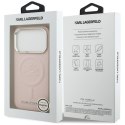 Karl Lagerfeld Initial & Metal Logo MagSafe - Etui iPhone 17 Pro Max (różowy)