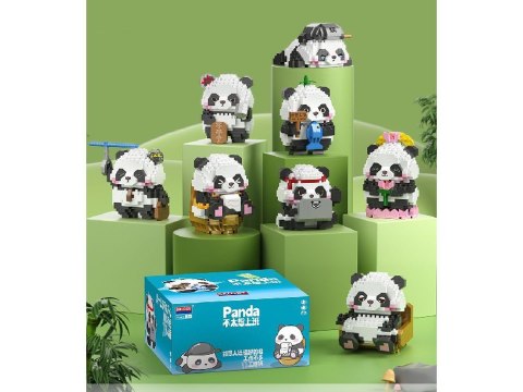 MEGA Zestaw Klocków Pandy 9 Figurek
