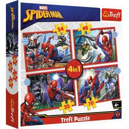 Bohaterski Spider-Man | Puzzle 4w1 | Trefl