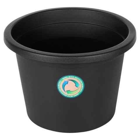 Doniczka Ogrodowa Okrągła VILDE 34 cm Czarna Elegancka i Solidna
