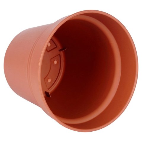 Zestaw Doniczek Okrągłych PROGARDEN 17 cm 3 szt. Ceglane Uniwersalne