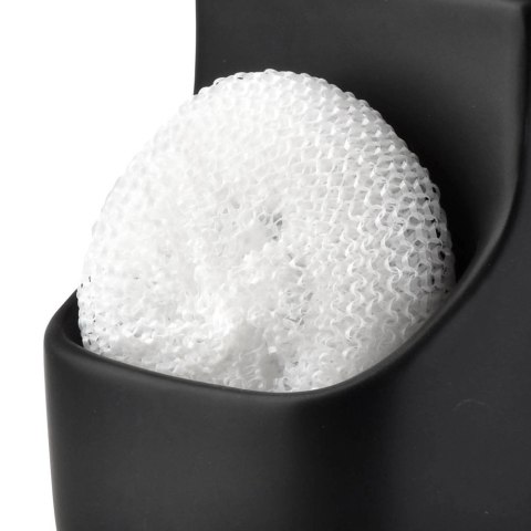 Dozownik do Naczyń Ceramiczny VILDE 400 ml z Gąbką, Czarny ze Złotą Pompką