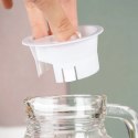Dzbanek Szklany do Lodówki VILDE 1,8 L Wąski Ryflowany z Pokrywką