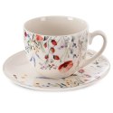 Filiżanka ze Spodkiem do Kawy ORION MAKI 260 ml Porcelana do Zmywarki