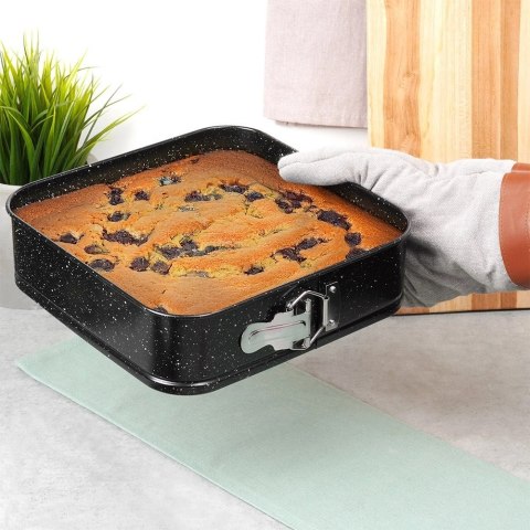 Forma do Pieczenia Ciasta Kwadratowa Rozpinana Granitowa VILDE 24x24x6,8 cm