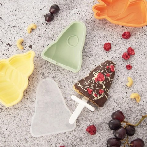 Forma do Lodów ORION Rakieta Silikonowa z Pokrywką Patyczek do Zmywarki