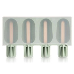 Forma do Lodów ORION Silikonowa Zielona Pokrywka na 4 szt. + Patyczki