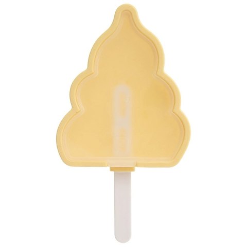 Forma do Lodów ORION Silikonowa z Pokrywką Żółta Patyczek do Zmywarki