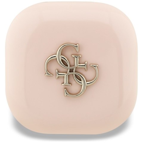 Guess 4G Metal Logo - Słuchawki Bluetooth TWS + etui ładujące (różowy)