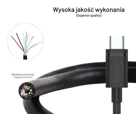 PRZEWÓD USB3.1-A/USB-C/0.5M-UNITEK USB-A/USB-C 0.5 m UNITEK