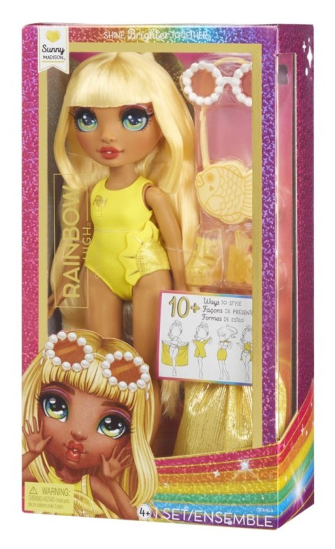 Rainbow High: Swim & Style Fashion Doll - Sunny (Yellow)