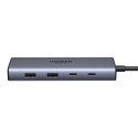 Adapter / Hub USB-C 10w1 Ugreen CM639, 2x HDMI, 2x USB, RJ45, SD/TF, PD 100W