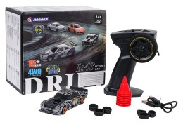 Autko R/C do Driftu 1:43 Srebrne w paski + Akcesoria