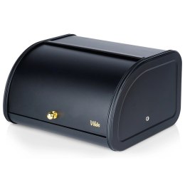 Chlebak Pojemnik na Chleb Metalowy Czarny Solidny VILDE 30 x 26,5 x 17,5 cm