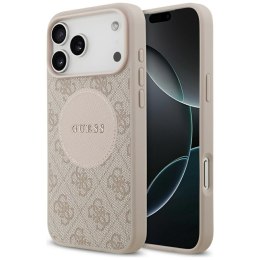 Guess 4G Circle Classic Logo MagSafe - Etui iPhone 17 Pro Max (różowy)