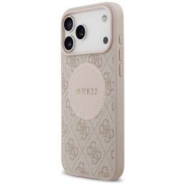 Guess 4G Circle Classic Logo MagSafe - Etui iPhone 17 Pro Max (różowy)