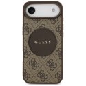 Guess 4G Circle Classic Logo MagSafe - Etui iPhone Air (brązowy)