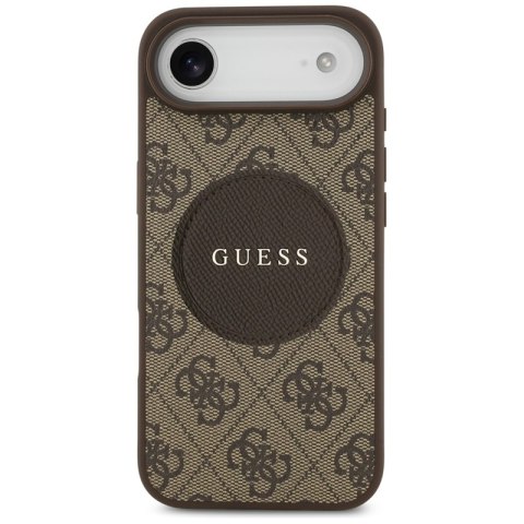 Guess 4G Circle Classic Logo MagSafe - Etui iPhone Air (brązowy)