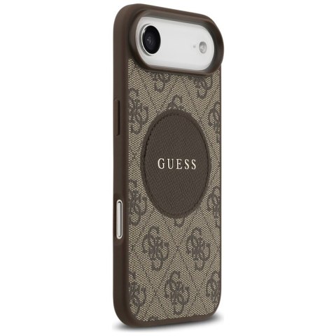 Guess 4G Circle Classic Logo MagSafe - Etui iPhone Air (brązowy)