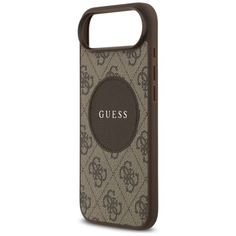 Guess 4G Circle Classic Logo MagSafe - Etui iPhone Air (brązowy)