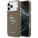 Guess Grained Big 4G Classic Logo - Etui iPhone 17 Pro Max (brązowy)