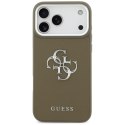 Guess Grained Big 4G Classic Logo - Etui iPhone 17 Pro Max (brązowy)