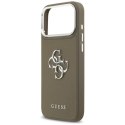 Guess Grained Big 4G Classic Logo - Etui iPhone 17 Pro Max (brązowy)