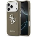 Guess Grained Big 4G Classic Logo - Etui iPhone 17 Pro (brązowy)