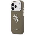 Guess Grained Big 4G Classic Logo - Etui iPhone 17 Pro (brązowy)