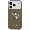 Guess Grained Big 4G Classic Logo - Etui iPhone 17 Pro (brązowy)