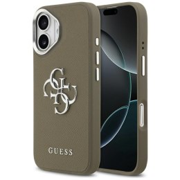 Guess Grained Big 4G Classic Logo - Etui iPhone 17 (brązowy)