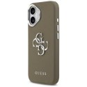 Guess Grained Big 4G Classic Logo - Etui iPhone 17 (brązowy)