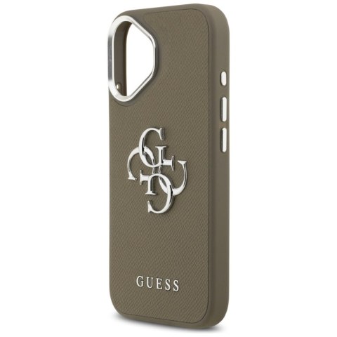 Guess Grained Big 4G Classic Logo - Etui iPhone 17 (brązowy)