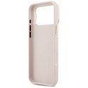 Guess Grained Big 4G & Stand Camera - Etui iPhone 17 Pro Max (różowy)