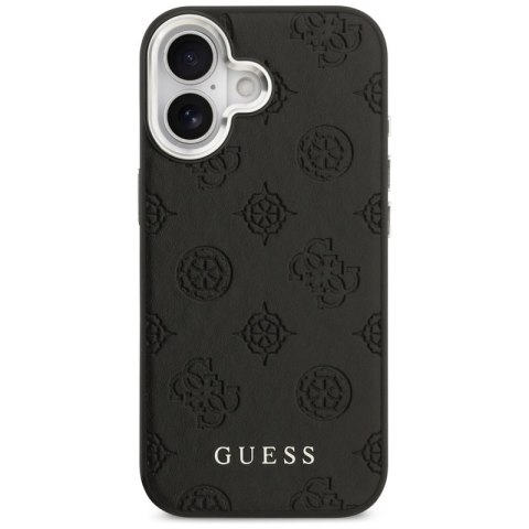 Guess Peony Hot Stamp Script MagSafe - Etui iPhone 17 (czarny)