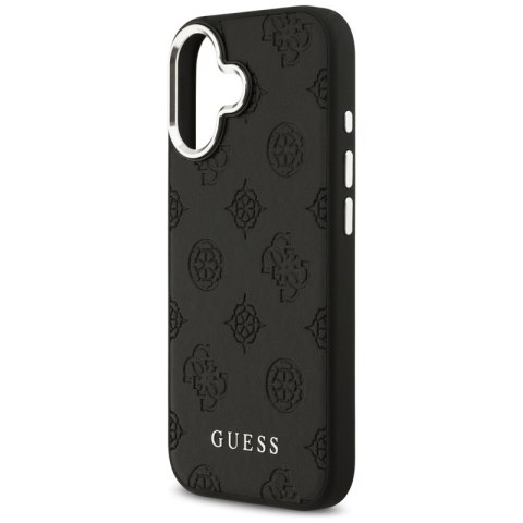 Guess Peony Hot Stamp Script MagSafe - Etui iPhone 17 (czarny)